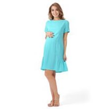 Платье Ривер для беременных и кормящих, цвет ментол горошек (ss17)