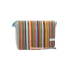 Сумка для ноутбуков CANYON Messenger 13.3”, White Blue with Color Stripes, (SBCNLNB08S)
