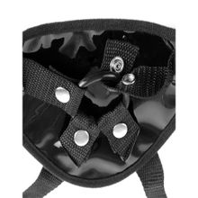 Женские трусики для страпона Garter Belt Harness с креплением для чулок S-M-L Черный
