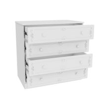 Алмаз. Любимый дом Карина Комод с 4 ящиками (Белый)