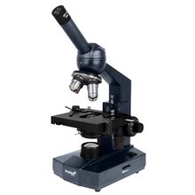 Микроскоп Levenhuk 320 BASE серый черный
