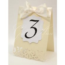 Карточки с номерами столов и вырубным рисунком Gilliann Table Numbers NUM025