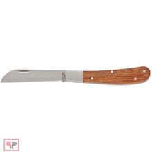 PALISAD Нож садовый, 173 мм, складной, прямое лезвие, деревянная рукоятка Palisad