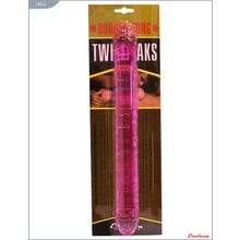 Розовый двусторонний фаллоимитатор Twin Peaks - 33,5 см. Розовый