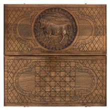 Нарды резные "Зодиак Телец"