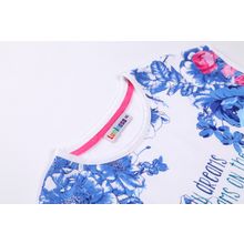 Luminoso с цветочным принтом бело-розовая