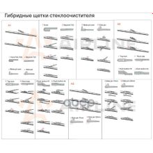 Щетка Стеклоочистителя 410 Мм (16) Гибридная, 3 Адаптера" 16 (410 Мм) AIRLINE арт. AWBH410