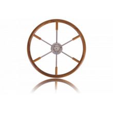 Stazo Штурвал из нержавеющей стали и тика Stazo 20.0500.2 500 мм