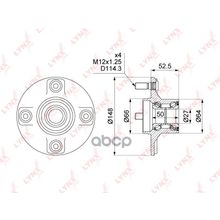Ступица Колеса | Зад Прав Лев | LYNXauto арт. WH1457