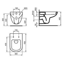 Унитаз подвесной Ideal Standard Tempo