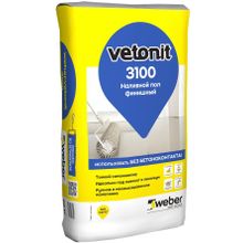 ВЕБЕР.ВЕТОНИТ 3100 финишный наливной пол (20кг)   WEBER.VETONIT 3100 финишный наливной пол (20кг)