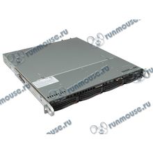 Серв. корпус 1U 19" RM Supermicro "CSE-813MTQ-600CB", ATX, черный (600 680Вт) [124957]