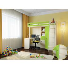 РВ мебель М-85 дуб молочный салатовый