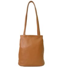 Кожаная сумка-рюкзак KSK 5208 рыжая