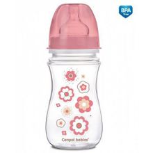 Бутылочка Canpol EasyStart Newborn baby PP, шир. горл., антикол., 240 мл, 3+, арт. 35 217, розовый