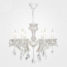 Eurosvet 10057 6 белый прозрачный хрусталь Strotskis