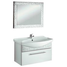 Dreja Тумба с раковиной Ornament 105 декор белый