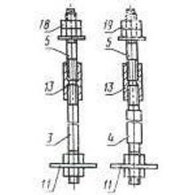 Болты фундаментные составные тип 3 ГОСТ 24379.1-2012 (ГОСТ 24379.1-80)