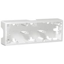 Legrand Коробка накладного монтажа 3-постовая Legrand Galea Life белая 771098 ID - 259712
