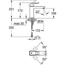 Смеситель Grohe Eurocube для раковины, 23446000