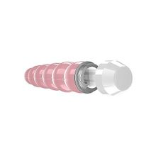 Розовый фигурный вибратор Lauryn - 15 см. Розовый