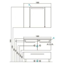 Тумба с раковиной Акватон Мадрид 100, с 2 ящиками, белая, 1A128001MA010