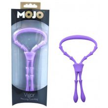 Сиреневое эрекционное кольцо-лассо Mojo Vigor Фиолетовый