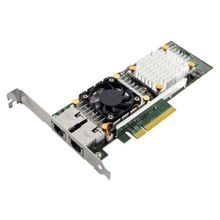 dell nic broadcom 57810 dp 10gb base-t network interface card, full height - kit (540-bbgu)