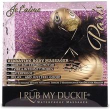 Big Teaze Toys Золотистый вибратор-уточка I Rub My Duckie 2.0 Paris (золотистый)