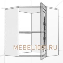 БЕЛАРУСЬ кухня, шкаф навесной угловой 600 с карнизом