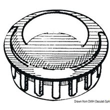 Osculati Pipe cap chromed ABS 25 mm, 41.210.01