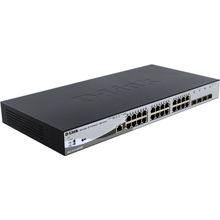 Коммутатор  D-Link   DGS-1210-28P ME  A1A   Управляемый коммутатор (24UTP  10 100 1000Mbps  PoE  + 4SFP)