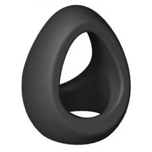 Черное фигурное эрекционное кольцо Flux Ring (черный)