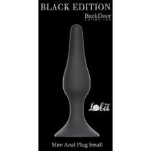 Lola toys Серая малая анальная пробка Slim Anal Plug Small - 10,5 см.