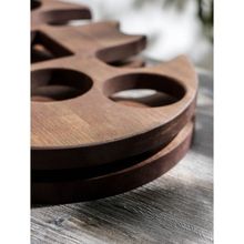 Поднос-подставка для подачи виски Adelica «Бэтмен», на 4 персоны, 35×20×1,8 см, массив берёзы