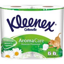 Kleenex Aroma Care Нежная Ромашка 4 рулона в упаковке 3 слоя