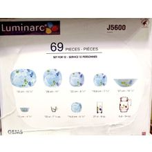 Столовый сервиз Luminarc CARINE GEMS ГЕМС 69 предметов 12 персон J5600