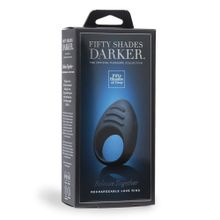 Fifty Shades of Grey Тёмно-синее эрекционное кольцо Release Together USB Rechargeable Cock Ring