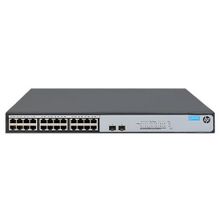 hewlett packard (hp 1420-24g-2sfp+ 10g uplink switch switch (unmanaged, 24*10 100 1000 + 2 sfp+, qos, fanless, 19)) jh018a#abb