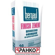 Шпатлёвка цементная белая Bergauf Finish Zement, (20 кг) 64 шт под