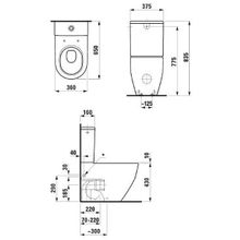 Чаша напольного унитаза LAFEN PRO 8259520000001