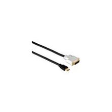 Кабель HDMI-DVI-D Single Link (m-m) HAMA (H-43074) 2m, позолоченные контакты, black