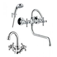 Набор смесителей Rossinka SET02-50 хром