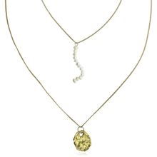 Многослойное колье с барочным жемчугом (арт. 81609-2)