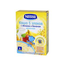 Каша Нестле (Nestle) 5 злаков с яблоком и бананом 250г с 6мес.