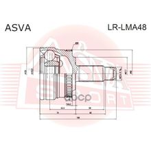 Шрус Внешний | Перед Прав Лев | Land Rover Range Rover Iii 2002-2012 29*67,6*30 Мм ASVA арт. LRLMA48