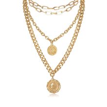 Многослойное колье "Монеты" (арт. 81082-2)
