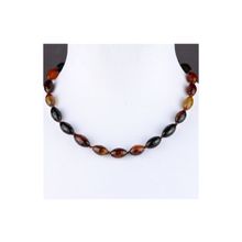 Бусики-Колечки Бусы Сардоникс "Электика" арт.НСН-18(10-15)-46-1