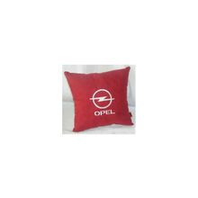  Подушка Opel красная вышивка белая
