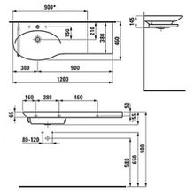 Тумба с раковиной Laufen Palace New 4.0162.2.075.463.1 белый матовый